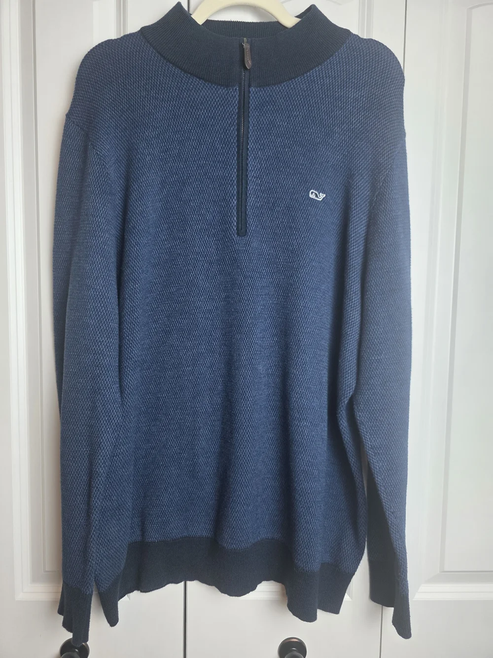​Vineyard Vines 1/4 Quarter Zip Knit Sweater Men's XL Cotton & Wool Blend